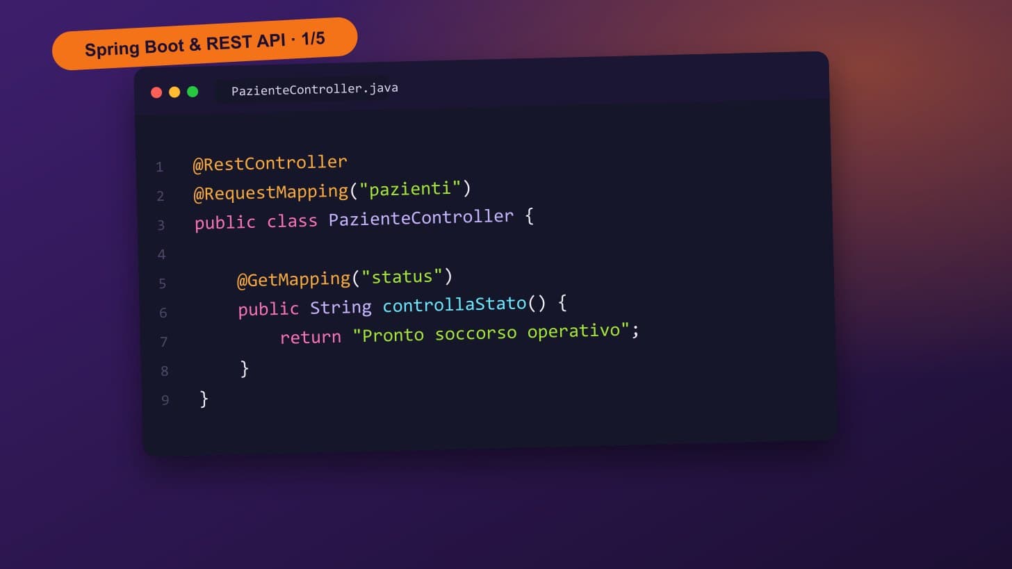 Il tuo primo Controller in Spring Boot: Anatomia di un endpoint (e perché quel 404 è una buona notizia)